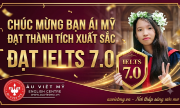 Chúc Mừng Cao Phan Ái Mỹ đạt IELTS 7.0